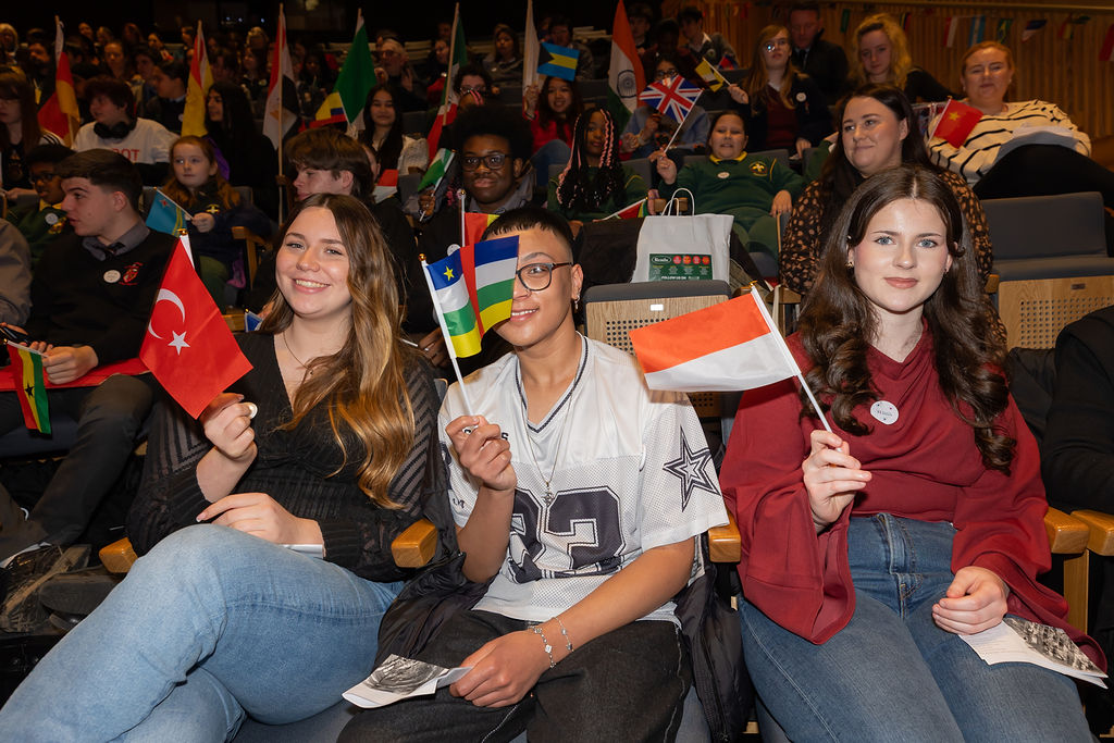 Picture of pupils at Schools of Sanctuary Awards