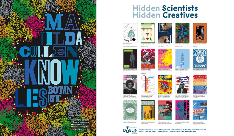 collage of different designs at the hidden scientists event