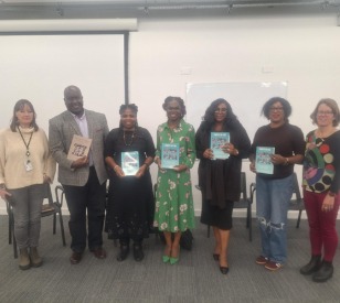 From L to R: Katherine Looby, Dr. Philip Owende, Sola Mobolaji, Dr. Ebun Joseph, Ogo Enwerem, Dr. Jennifer Okeke, Dr. Bríd Ní Chonaill.