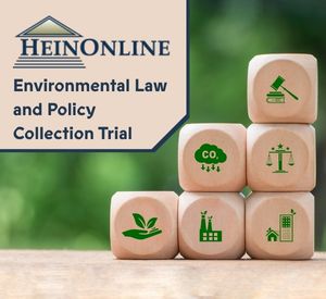 Hein Online logo over a photo of stacked dice