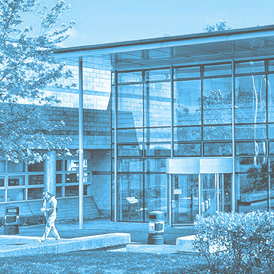 TA library opening hours & location box