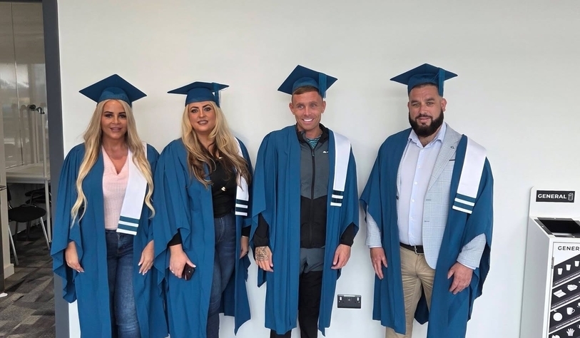 Certificate in Arts in Intercultural Community Development graduates celebrate receiving their certs